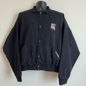 No Fear gear || men’s black vintage bomber jacket size L